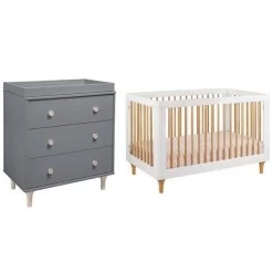 Babyletto Lolly Cot + Mattress + Dresser -Baby Care Shop 102754 SD WNT GYNT