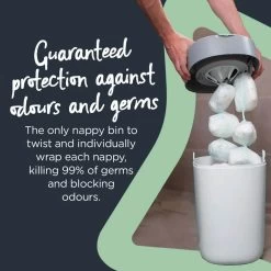 Tommee Tippee Twist & Click Nappy Disposal Bin -Baby Care Shop 110878 c9bd4e09 f1eb 4baf a796 57b49973ef32