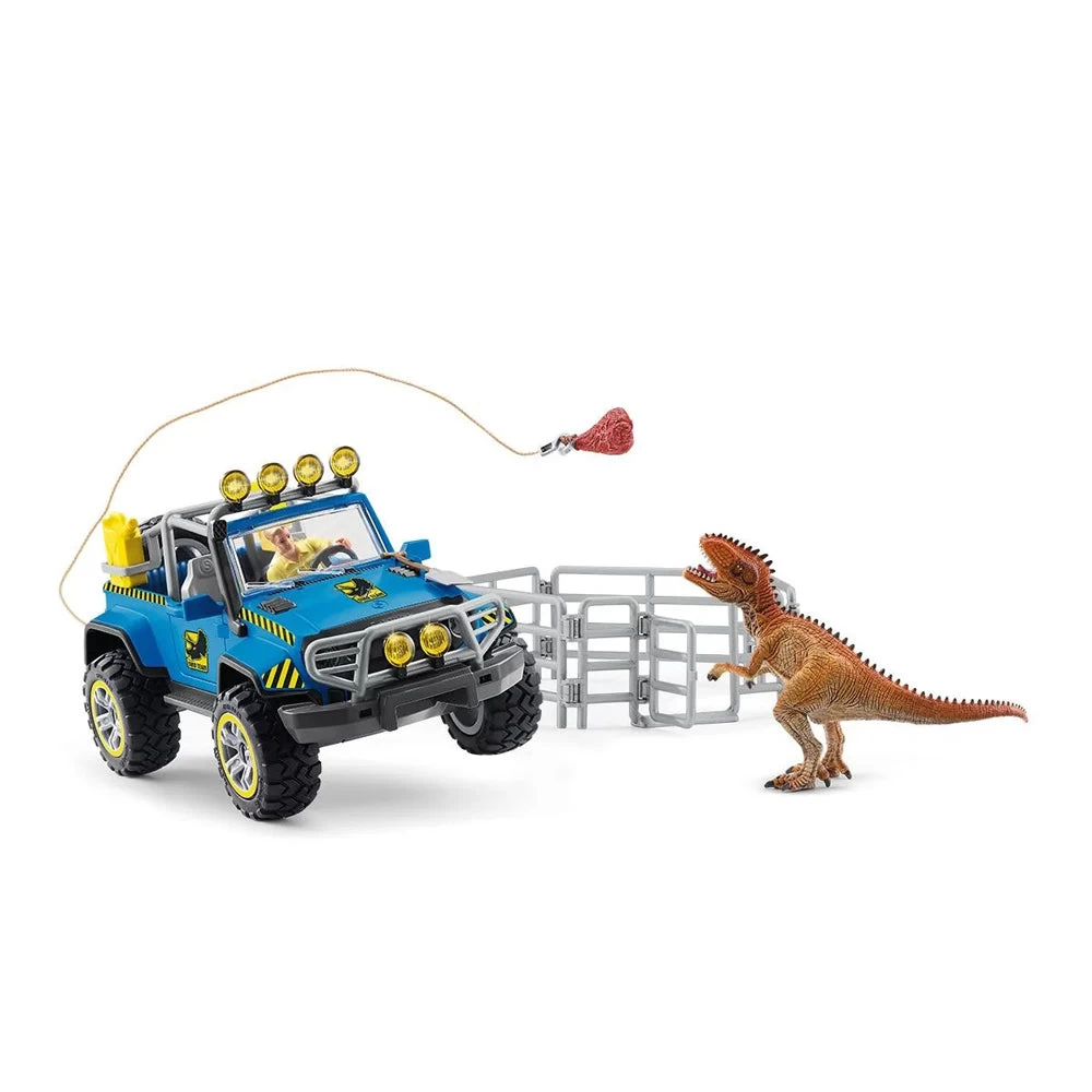 Schleich Figurine Off Road Vehicle With Dino Outpost 3 Schleich Figurine Off Road Vehicle With Dino Outpost