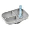 Beaba Silicone Suction Divided Plate & Spoon 1 Beaba Silicone Suction Divided Plate & Spoon -Baby Care Shop 123893