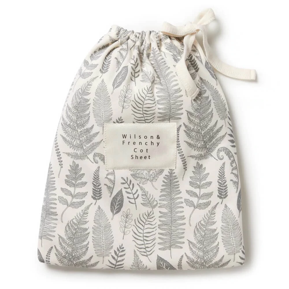 Wilson & Frenchy Organic Cot Sheet Hello Fern 3 Wilson & Frenchy Organic Cot Sheet Hello Fern
