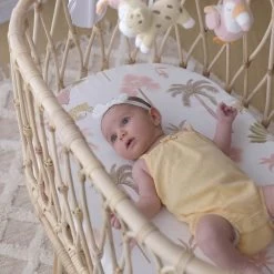 Lolli Living Tropical Bedside Sleeper Fitted Sheet -Baby Care Shop 126888 81022865 31e7 40a0 9b4b 9e53c254670c