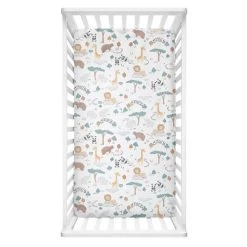 Lolli Living Day At The Zoo Cot Fitted Sheet
