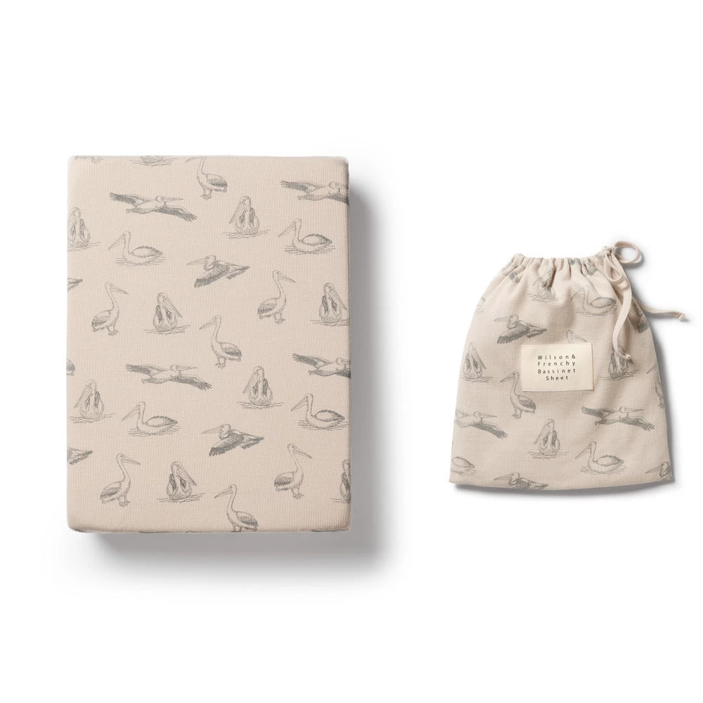 Wilson & Frenchy Organic Rib Bassinet Sheet Little Pelican 5 Wilson & Frenchy Organic Rib Bassinet Sheet Little Pelican - Image 3