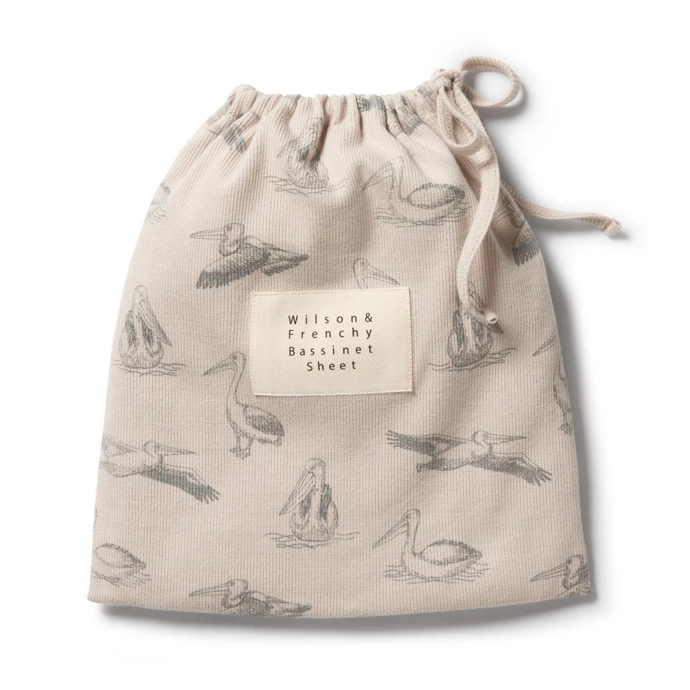 Wilson & Frenchy Organic Rib Bassinet Sheet Little Pelican 4 Wilson & Frenchy Organic Rib Bassinet Sheet Little Pelican - Image 2