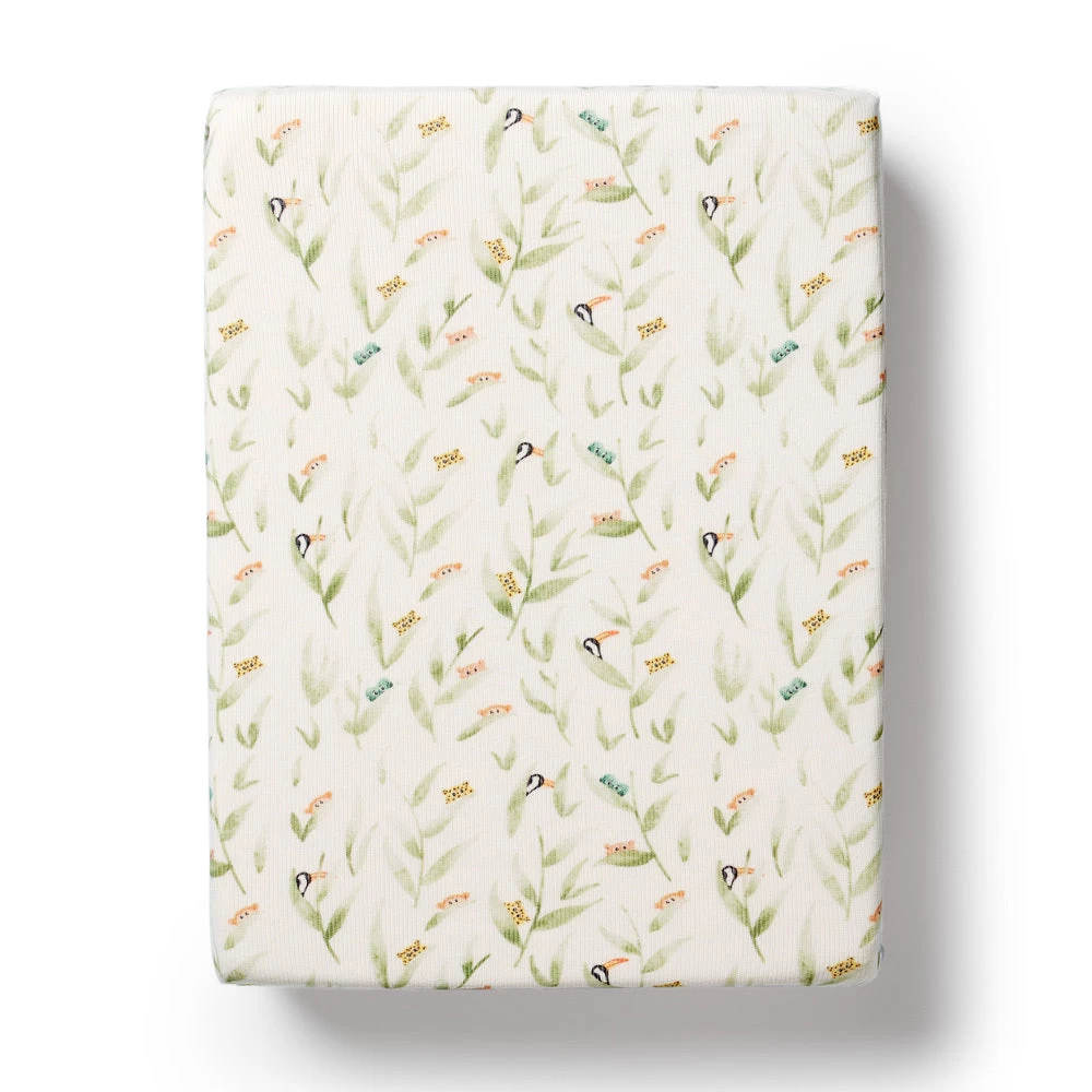 Wilson & Frenchy Organic Rib Bassinet Sheet Peekaboo 3 Wilson & Frenchy Organic Rib Bassinet Sheet Peekaboo