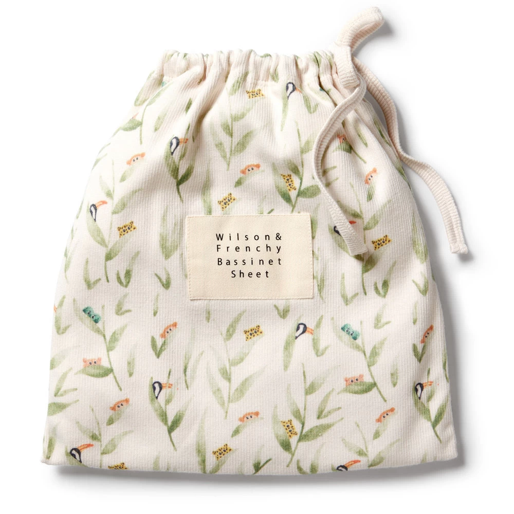 Wilson & Frenchy Organic Rib Bassinet Sheet Peekaboo 4 Wilson & Frenchy Organic Rib Bassinet Sheet Peekaboo - Image 2