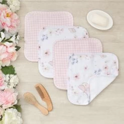 Living Textiles Butterfly Garden Wash Cloths 4 Pack -Baby Care Shop 128550 e2bb2104 de90 4363 879a 0198ed92e983