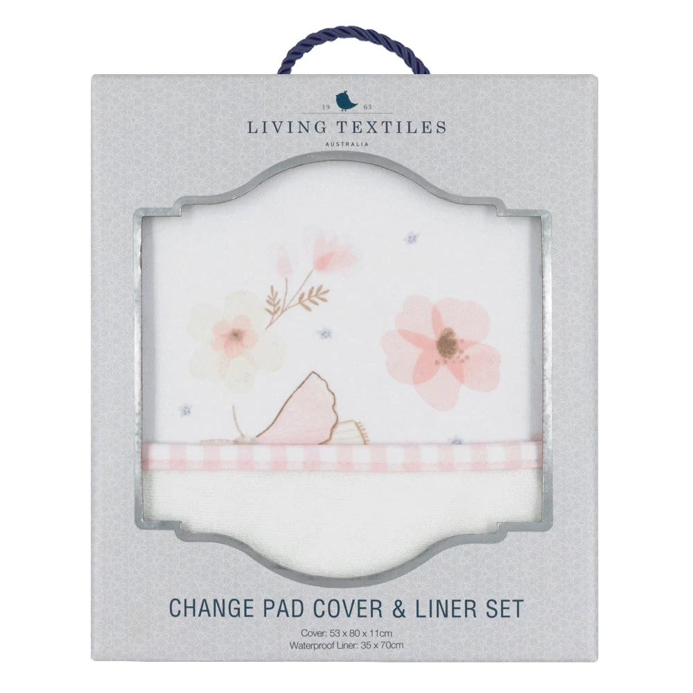 Living Textiles Butterfly Garden Change Pad Cover & Liner Set 8 Living Textiles Butterfly Garden Change Pad Cover & Liner Set - Image 6