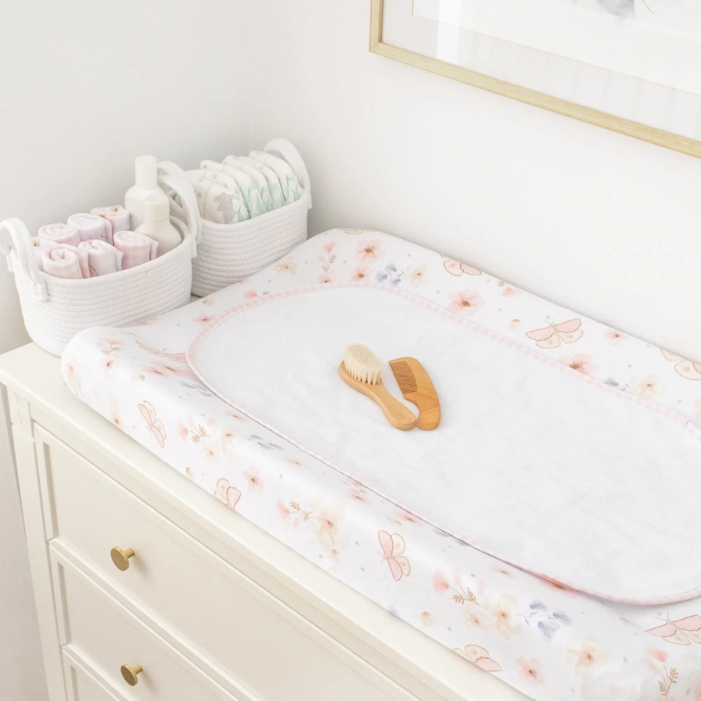 Living Textiles Butterfly Garden Change Pad Cover & Liner Set 6 Living Textiles Butterfly Garden Change Pad Cover & Liner Set - Image 4