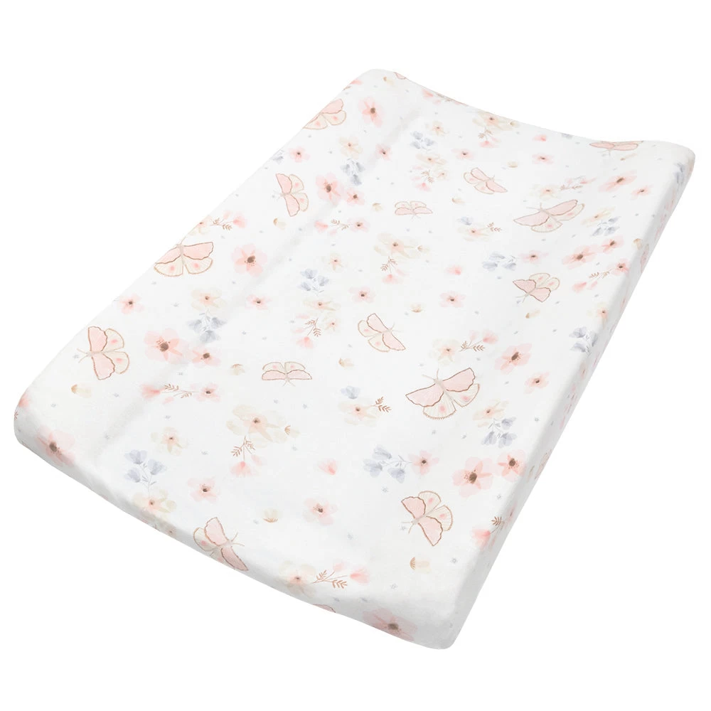 Living Textiles Butterfly Garden Change Pad Cover & Liner Set 4 Living Textiles Butterfly Garden Change Pad Cover & Liner Set - Image 2