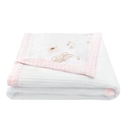 Living Textiles Butterfly Garden Cot Waffle Blanket