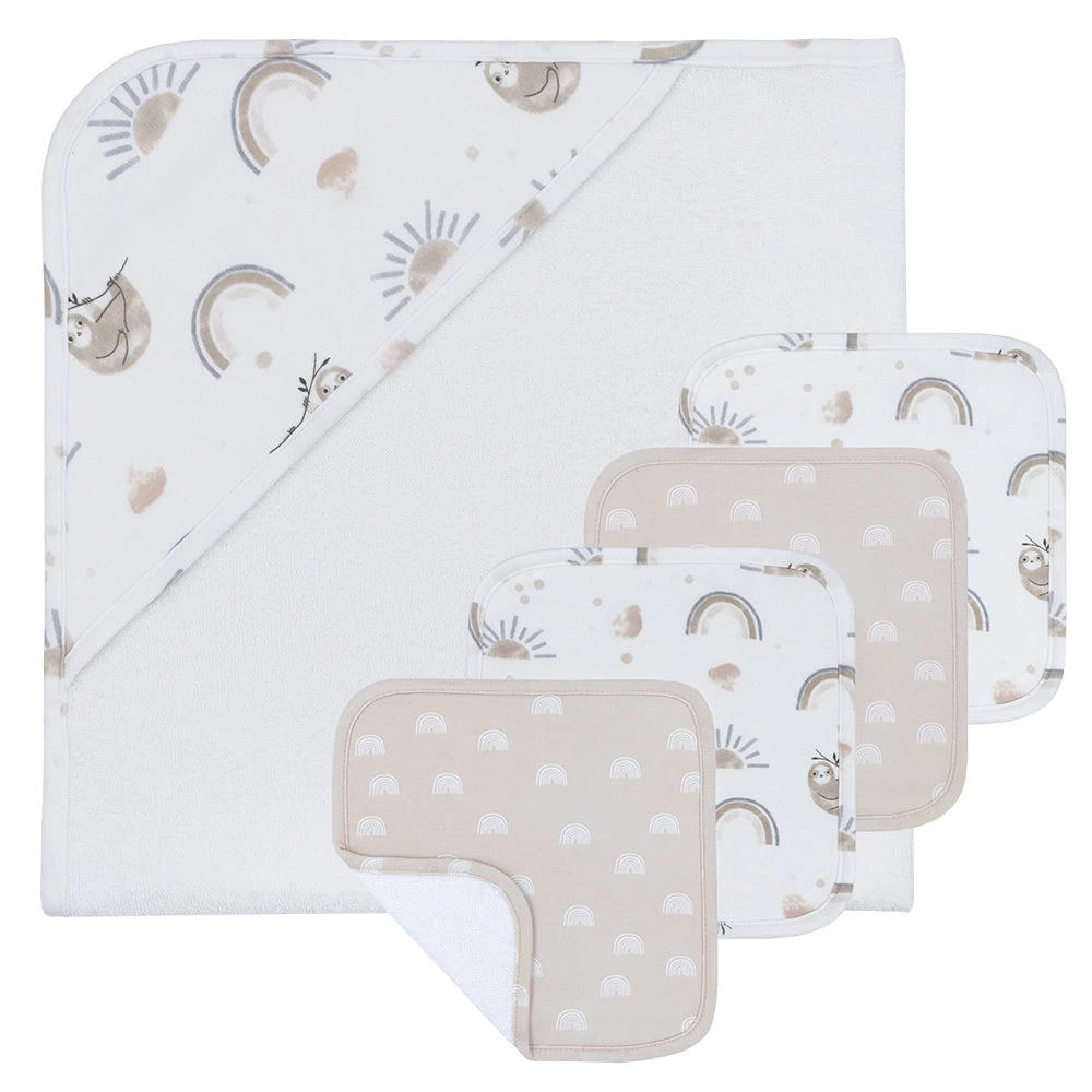 Living Textiles Bath Gift Set Happy Sloth 3 Living Textiles Bath Gift Set Happy Sloth