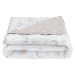 Living Textiles Happy Sloth Reversible Jersey Cot Comforter