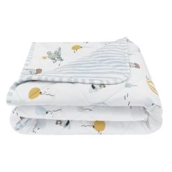 Living Textiles Up Up & Away Reversible Jersey Cot Comforter