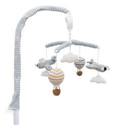 Living Textiles Up Up & Away Musical Mobile Set