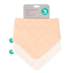 All4Ella Bandana Bibs 2pk Antique Blush