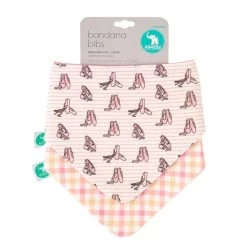 All4Ella Bandana Bibs 2pk Ballet