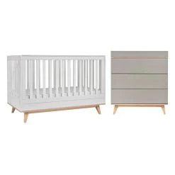 Design Kids Aura Cot + Dresser 19 Design Kids Aura Cot + Dresser -Baby Care Shop 129445 WH GY