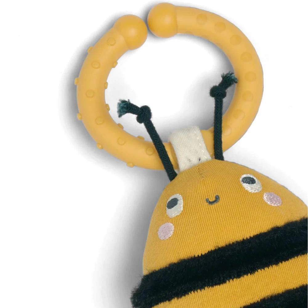 Mamas & Papas Grateful Garden Multi Linkie Bee Teething Toy 4 Mamas & Papas Grateful Garden Multi Linkie Bee Teething Toy - Image 2