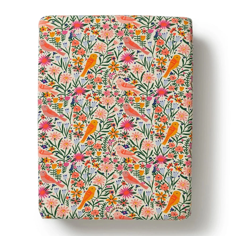 Wilson & Frenchy Organic Bassinet Sheet Birdy Floral 4 Wilson & Frenchy Organic Bassinet Sheet Birdy Floral - Image 2