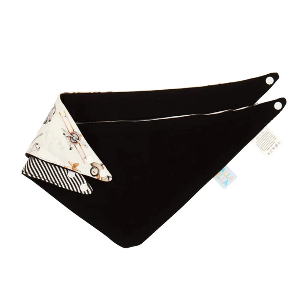 All4Ella Bandana Bibs 2pk Lined Vehicle 4 All4Ella Bandana Bibs 2pk Lined Vehicle - Image 2