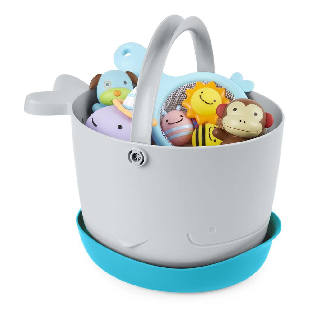 Skip Hop Moby Stowaway Bath Toy Bucket 4 Skip Hop Moby Stowaway Bath Toy Bucket - Image 2