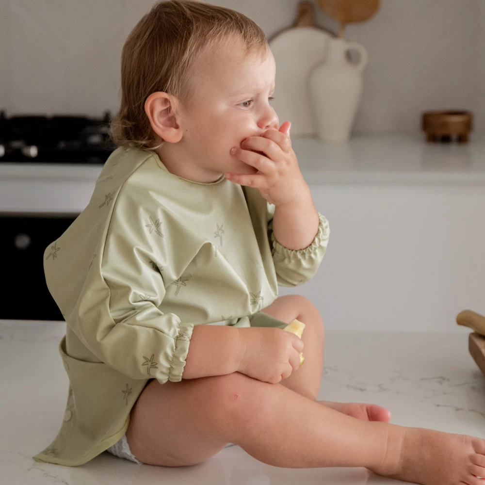 Besbubs Smock Bib / Palm Trees 4 Besbubs Smock Bib / Palm Trees - Image 2