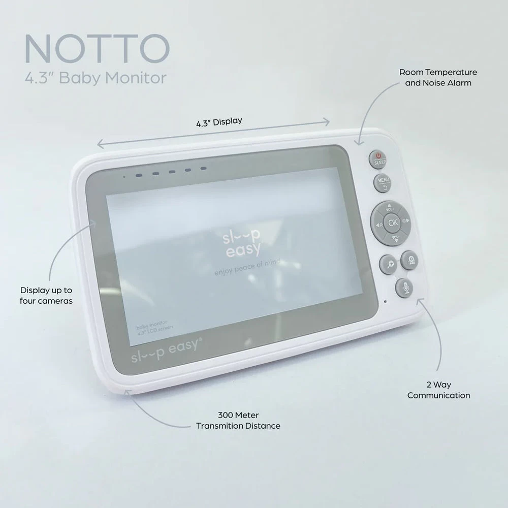 Baby Studio Notto - 4.3'/10.9Cm Crystal Clear Baby Monitor 6 Baby Studio Notto - 4.3'/10.9Cm Crystal Clear Baby Monitor - Image 4