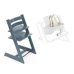 Stokke Tripp Trapp Chair + Baby Set -Baby Care Shop 131731 BL WH