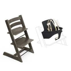 Stokke Tripp Trapp Chair + Baby Set -Baby Care Shop 131731 GY BK