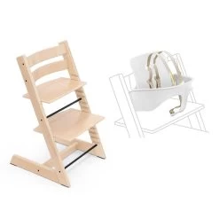Stokke Tripp Trapp Chair + Baby Set -Baby Care Shop 131731 NT WH
