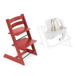 Stokke Tripp Trapp Chair + Baby Set -Baby Care Shop 131731 RD WH
