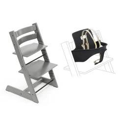 Stokke Tripp Trapp Chair + Baby Set -Baby Care Shop 131731 SGY BK