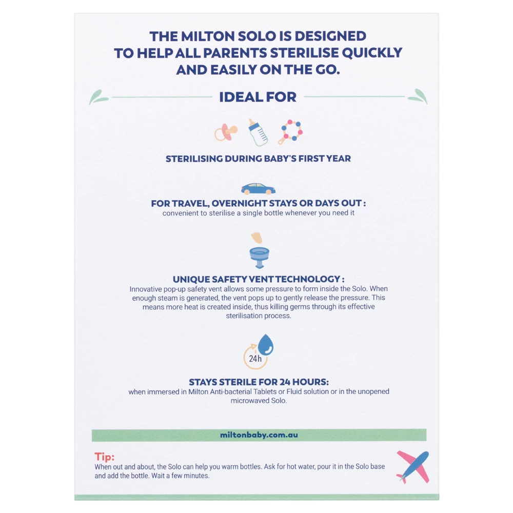 Milton Solo Travel Steriliser White 6 Milton Solo Travel Steriliser White - Image 4