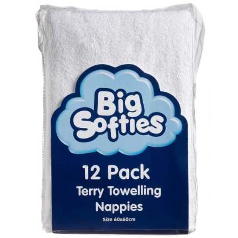 Big Softies Towelling Nappies 3 Big Softies Towelling Nappies